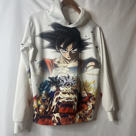Men's DRAGON BALL Z Graphic Sweatshirt Hoodie Small Goku Anime - Picture 3 of 9